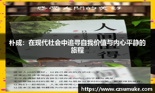 朴成：在现代社会中追寻自我价值与内心平静的旅程